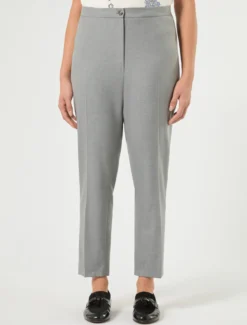 Pantaloni slim in saglia stretch - GRIGIO MEDIO