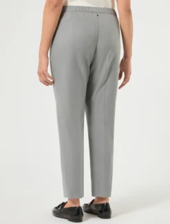 Pantaloni slim in saglia stretch - GRIGIO MEDIO