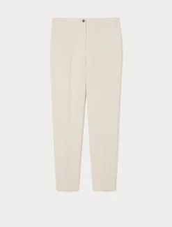 Pantaloni slim in tessuto diagonale - ALBINO