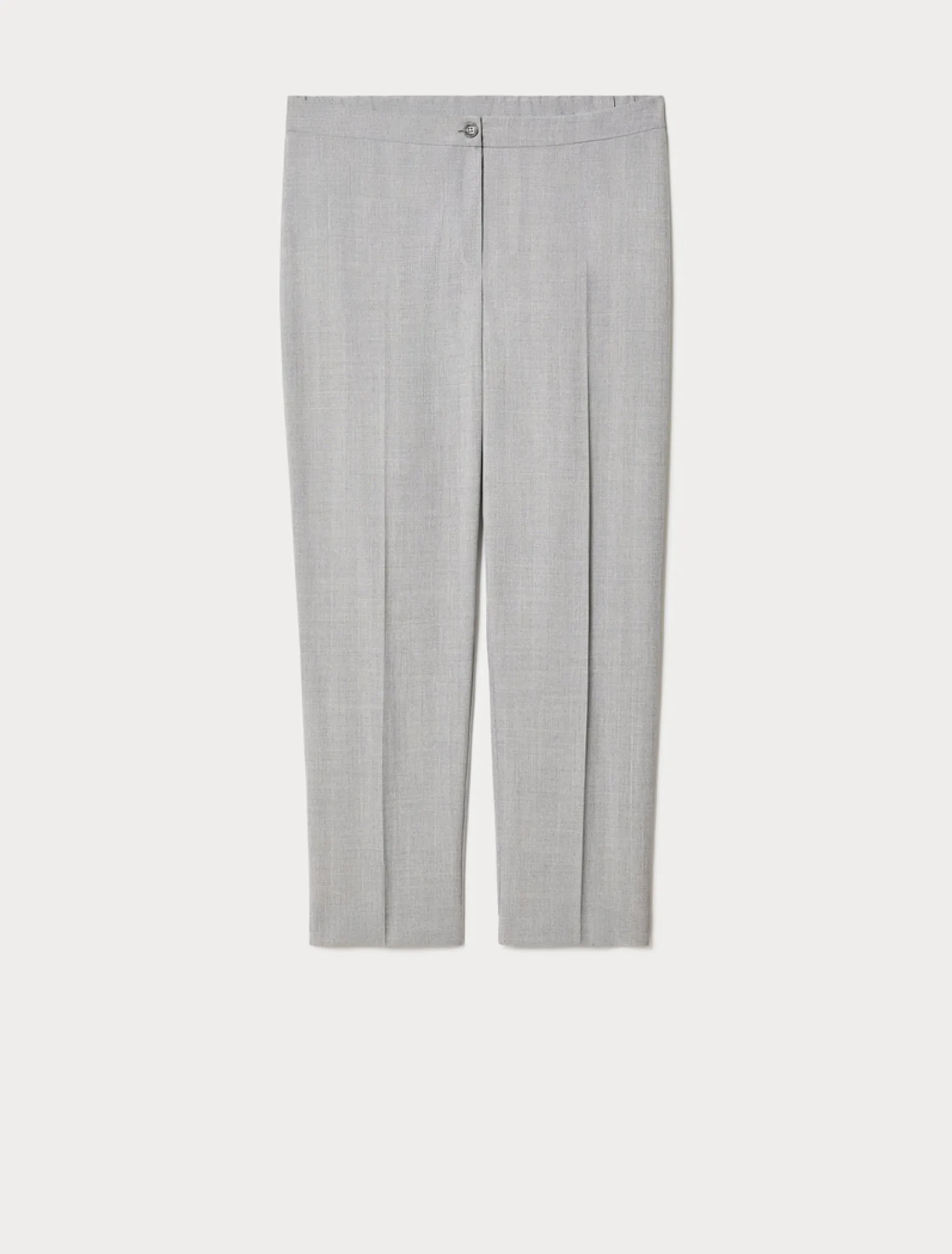Pantaloni slim in twill - GRIGIO MEDIO