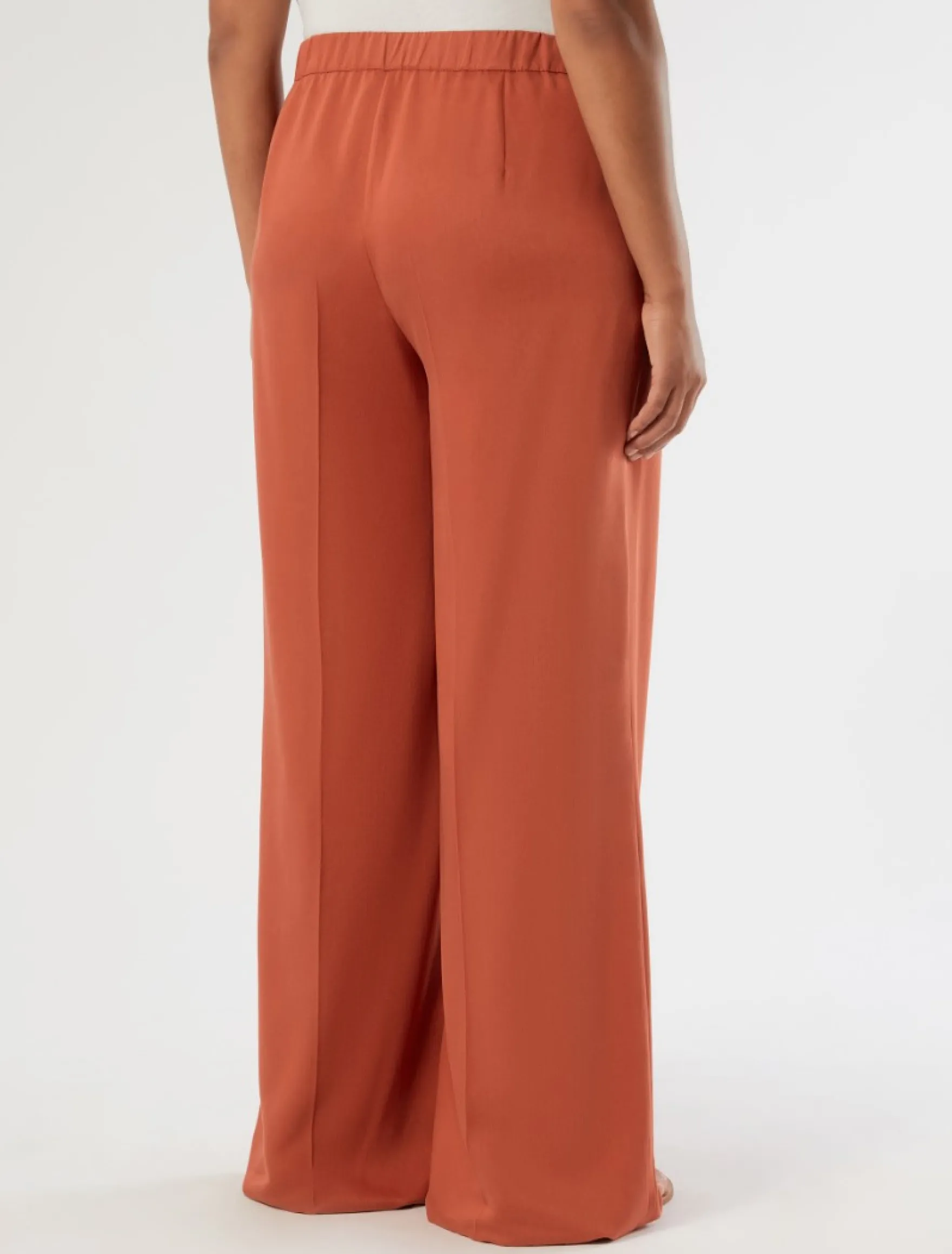 Pantaloni wide leg in twill - RAME
