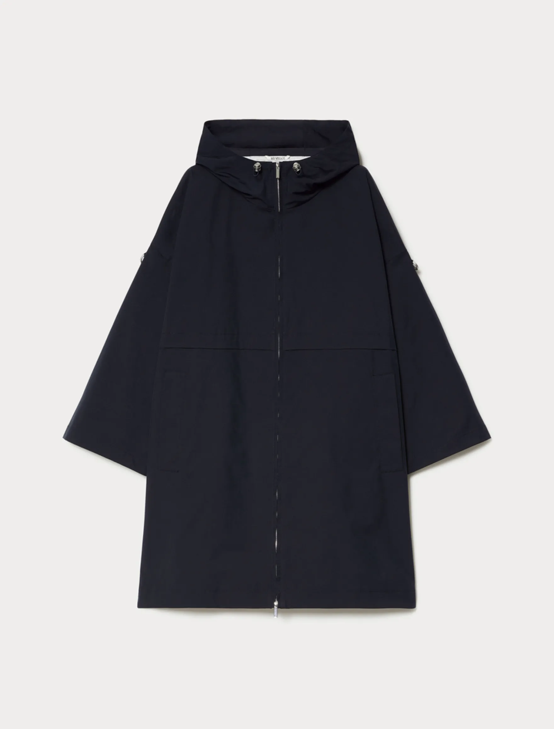 Parka in microtwill antigoccia - BLU NOTTE