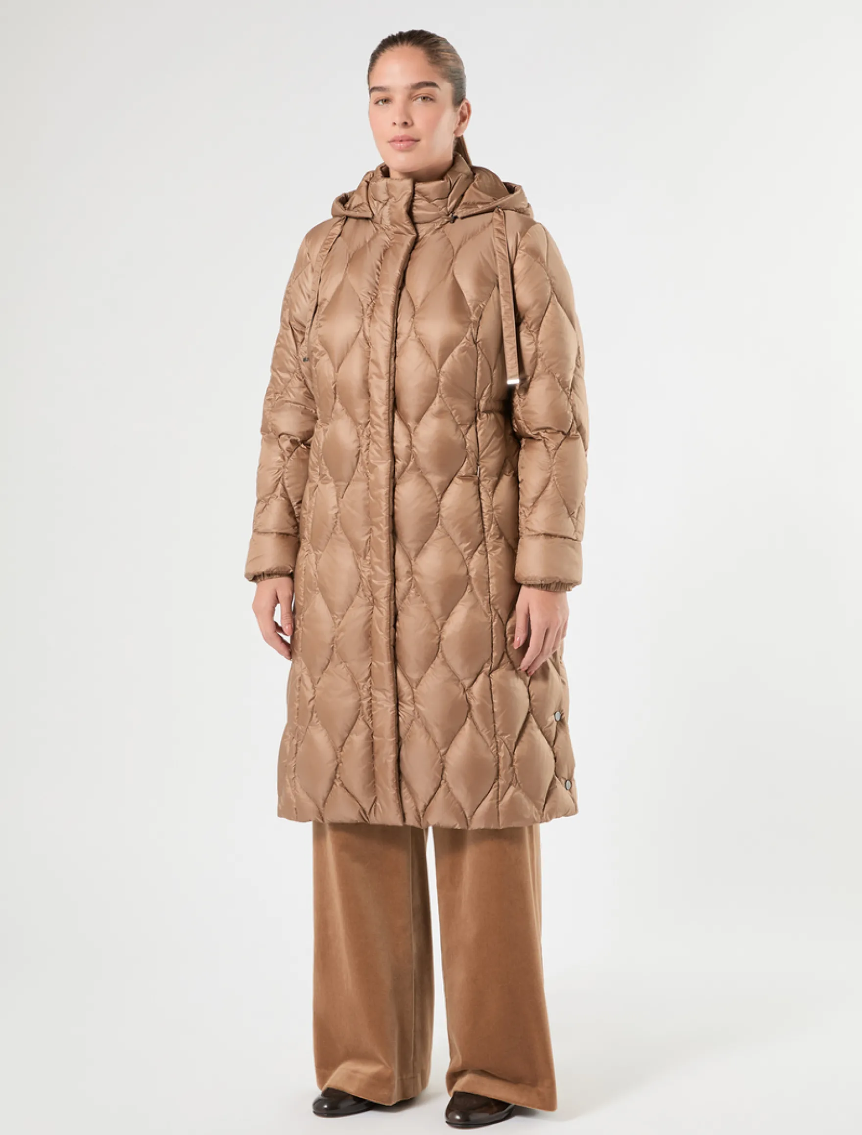 Piumino in nylon antigoccia - CAMMELLO