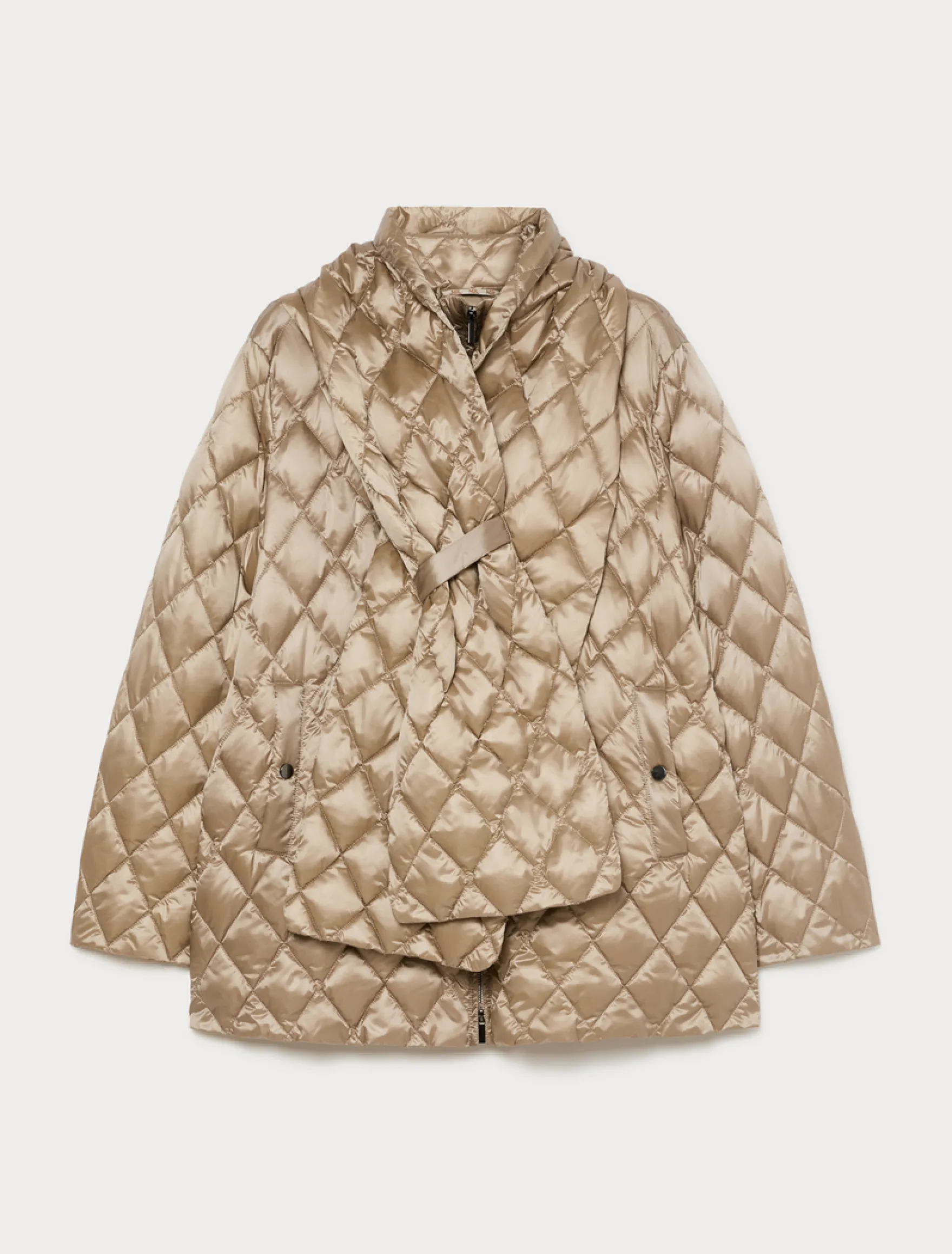 Piumino in raso antigoccia - BEIGE