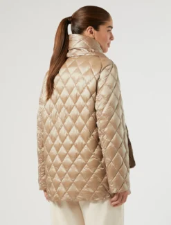 Piumino in raso antigoccia - BEIGE