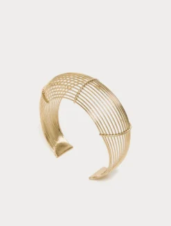 Set di bracciali in metallo e resina - ORO