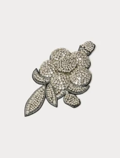 Spilla broche a fiore - BIANCO