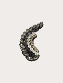 Spilla con strass - BIANCO