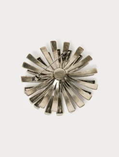 Spilla con strass - GRIGIO PERLA
