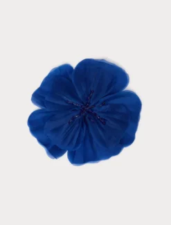 Spilla in organza di seta - BLUETTE