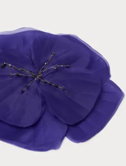 Spilla in organza di seta - VIOLA