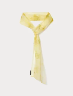 Stola in organza di seta - GIALLO CHIARO