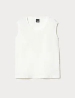Top in jersey - BIANCO