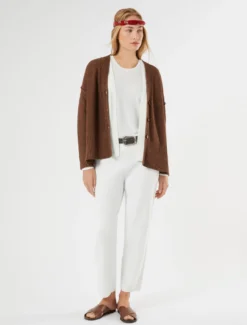 Top in jersey - BIANCO