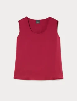 Top in raso - FUXIA