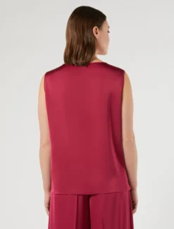 Top in raso - FUXIA