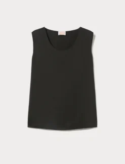 Top in raso - NERO