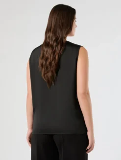 Top in raso - NERO