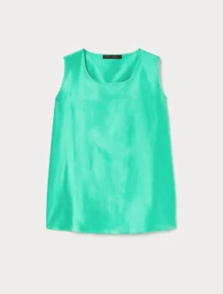 Top in shantung leggero - VERDE PASTELLO