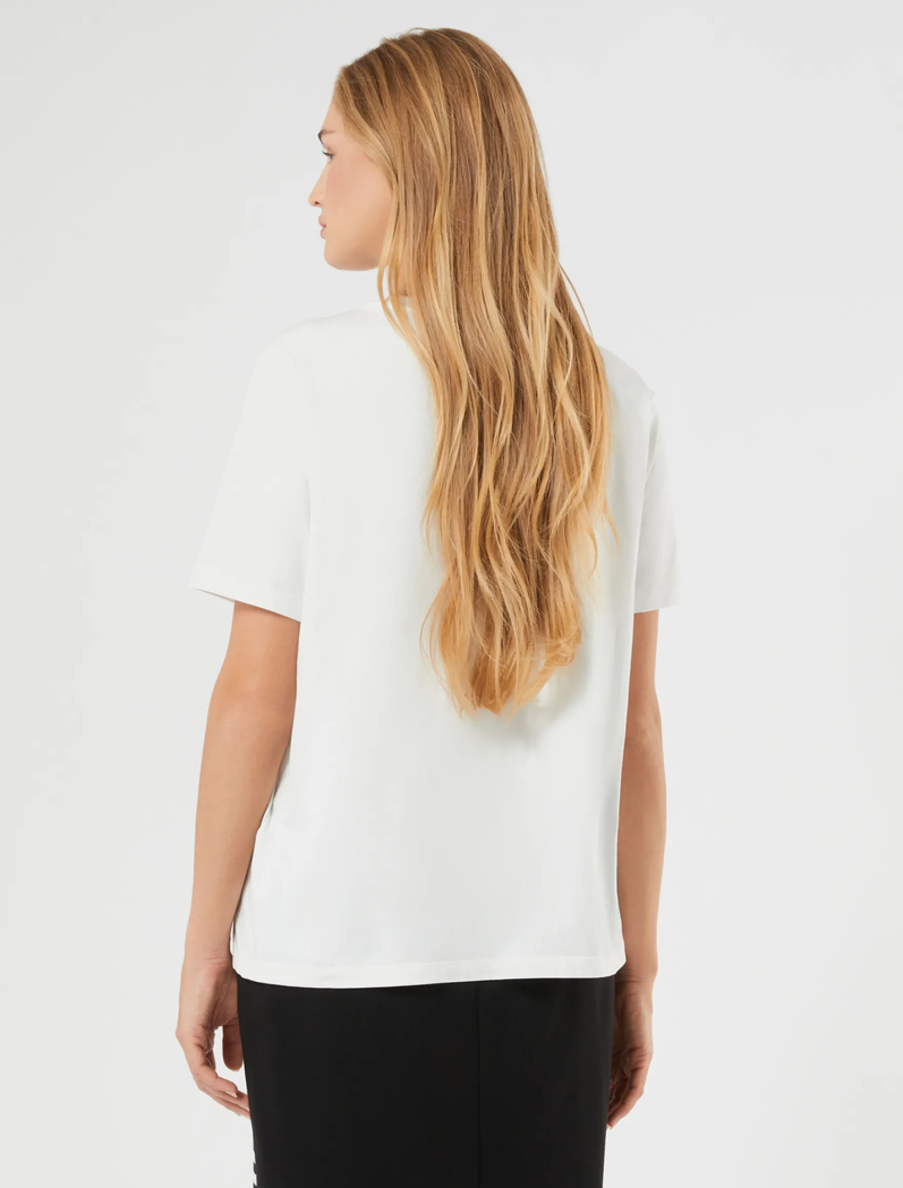T-shirt in jersey - BIANCO