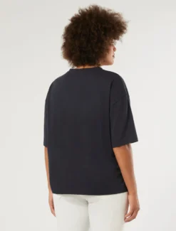 T-shirt in jersey - BLU NOTTE