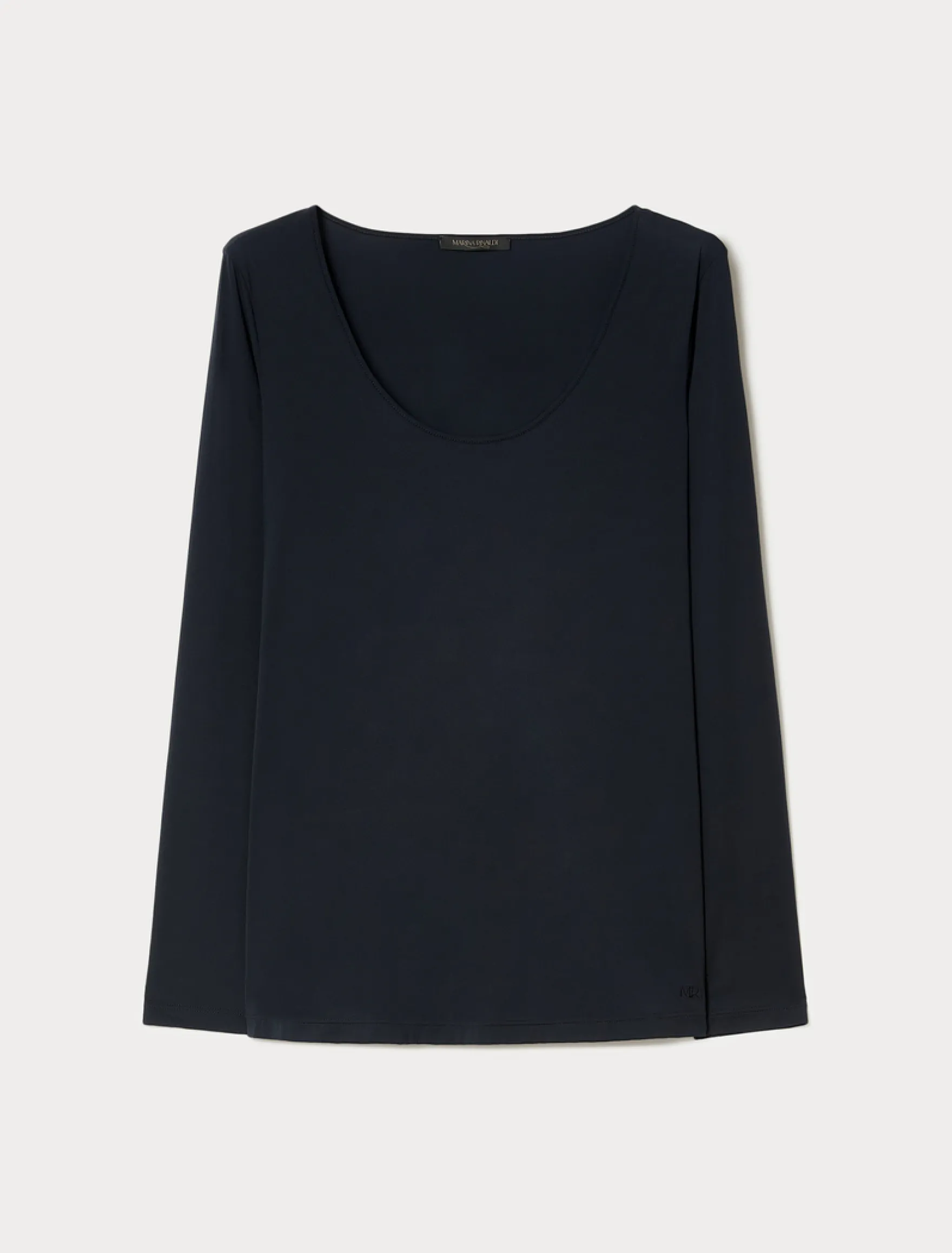 T-shirt in jersey - BLU NOTTE