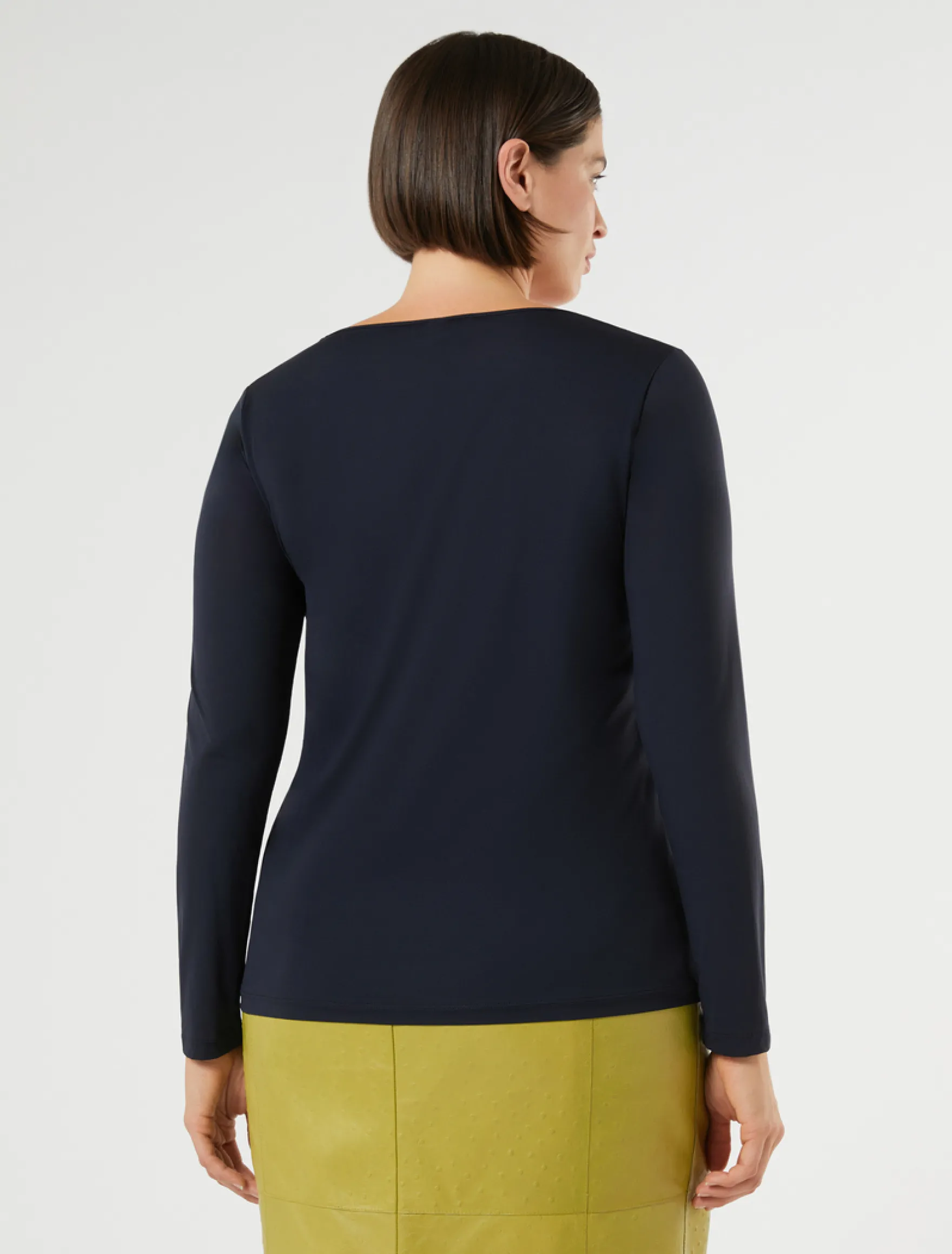 T-shirt in jersey - BLU NOTTE