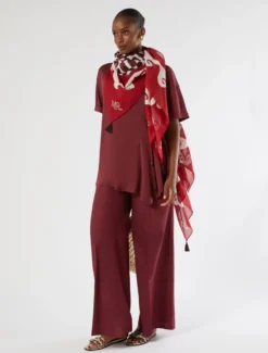T-shirt in jersey con arricciatura - VINACCIA