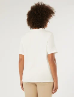 T-shirt in jersey con stampa - BIANCO