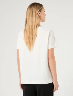 T-shirt in jersey con stampa - BIANCO