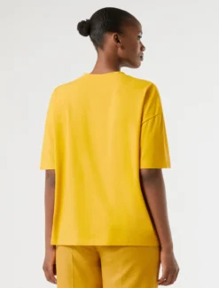 T-shirt in jersey con stampa - MIELE