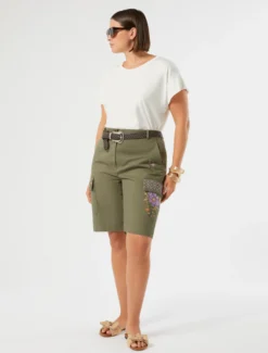 T-shirt in jersey di cotone - AVORIO