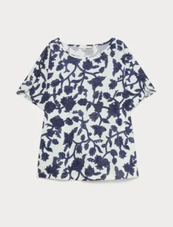T-shirt in jersey di cotone - BIANCO