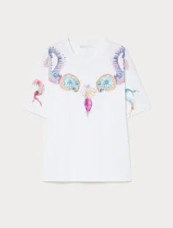 T-shirt in jersey di cotone - BIANCO OTTICO