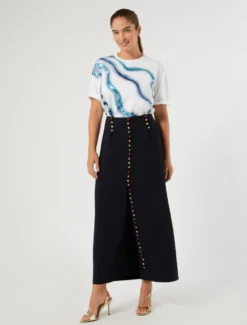 T-shirt in jersey di cotone - BIANCO OTTICO