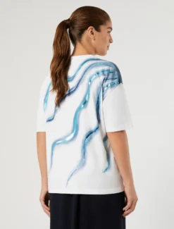 T-shirt in jersey di cotone - BIANCO OTTICO