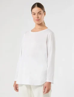 T-shirt in jersey di cotone - BIANCO OTTICO