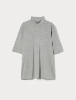 T-shirt in jersey di cotone - GRIGIO MEDIO