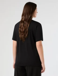 T-shirt in jersey di cotone - NERO