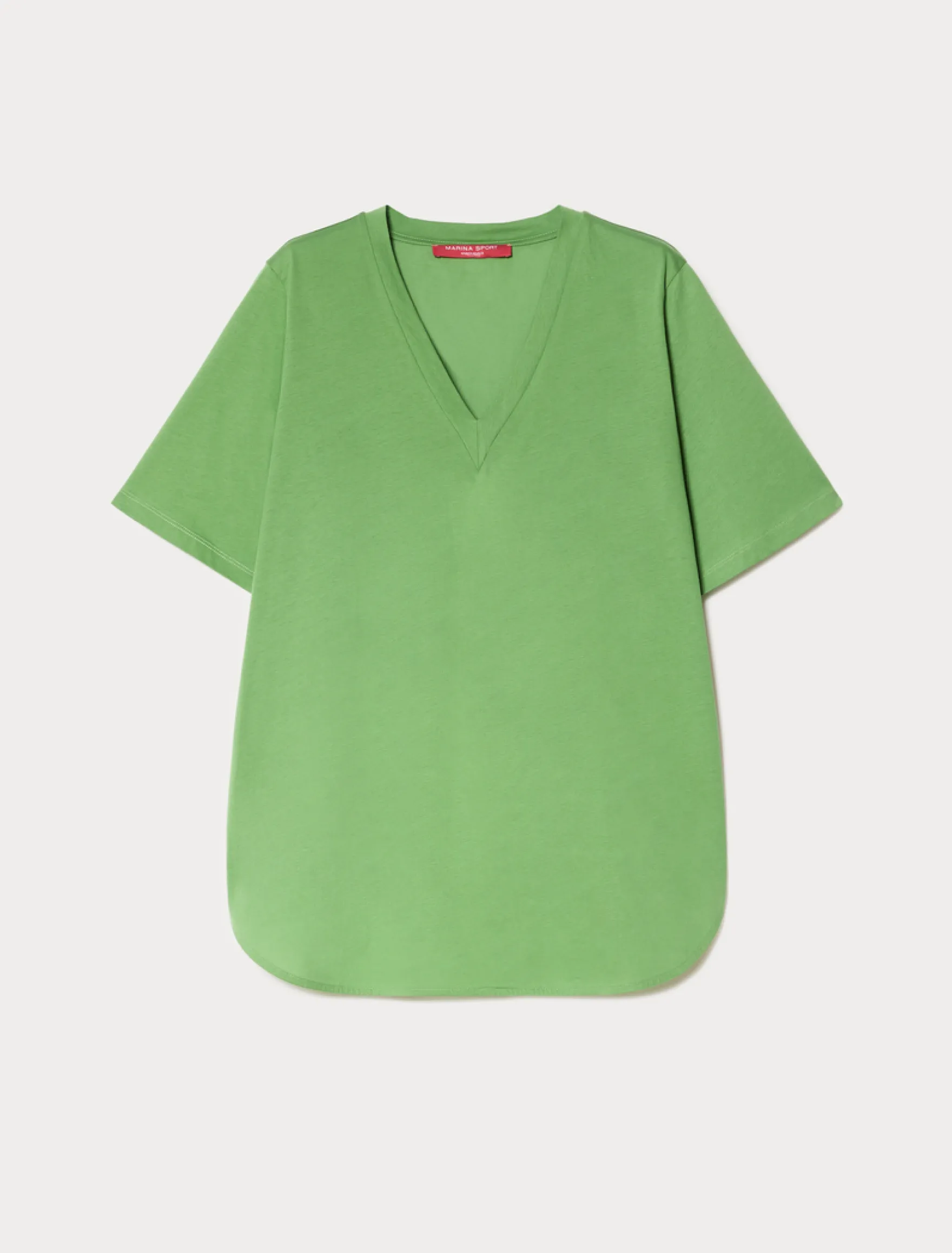 T-shirt in jersey di cotone - VERDE