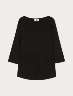 T-shirt in jersey di viscosa - NERO