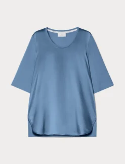 T-shirt in jersey e seta - AVIO