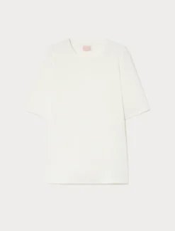 T-shirt in jersey fluido stretch - BIANCO