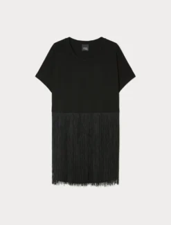 T-shirt in jersey interlock - NERO