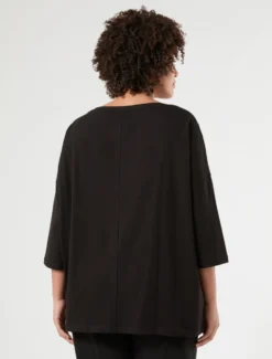 T-shirt in jersey - NERO