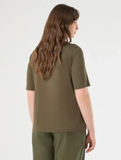 T-shirt in jersey - VERDE OLIVA