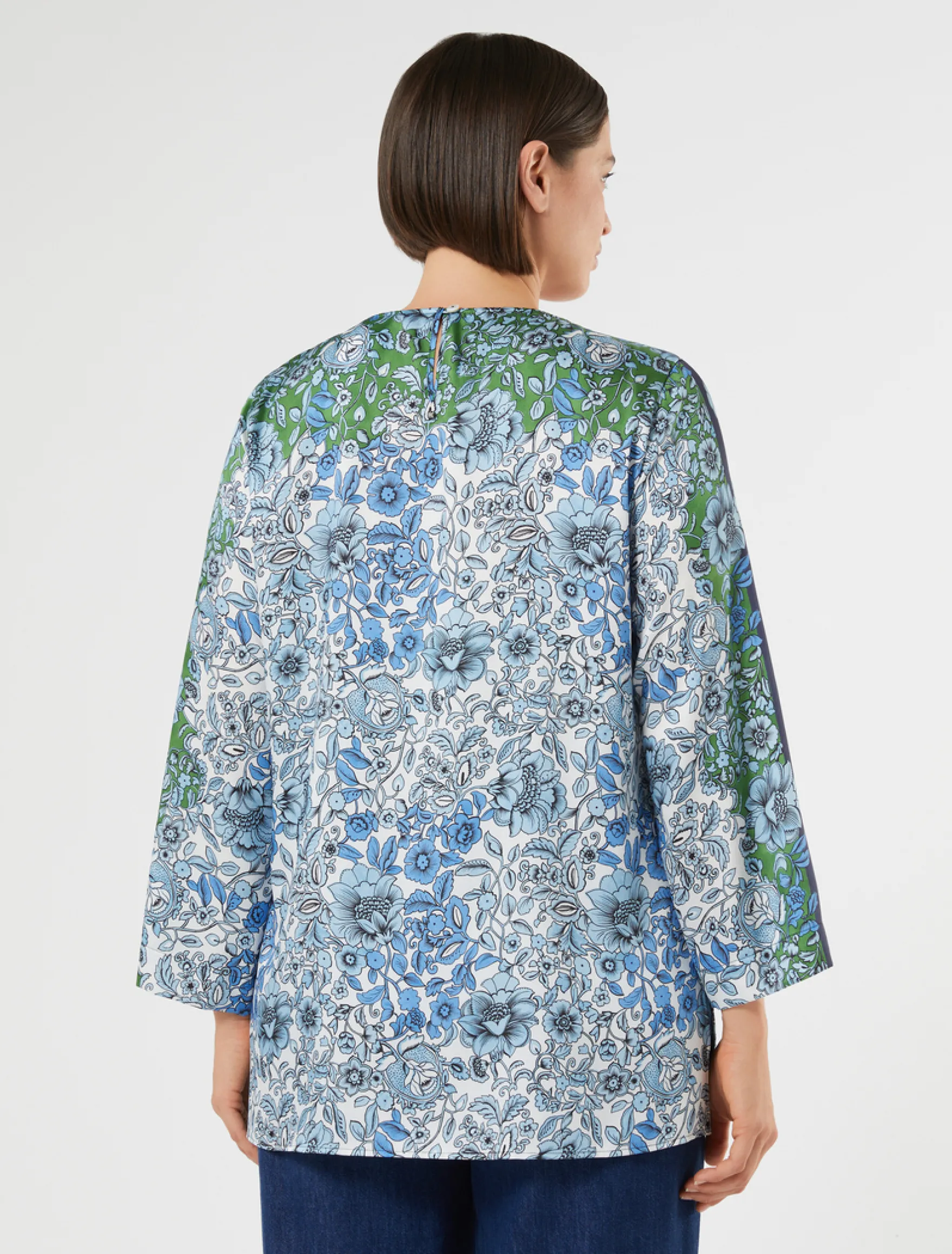Tunica in twill di viscosa - BIANCO AVORIO